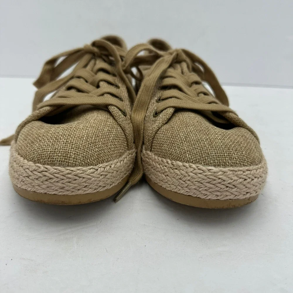Tommy Bahama Galana‎ Tan Gold Shimmer Espadrille Sneakers Womens 9.5M PL251141